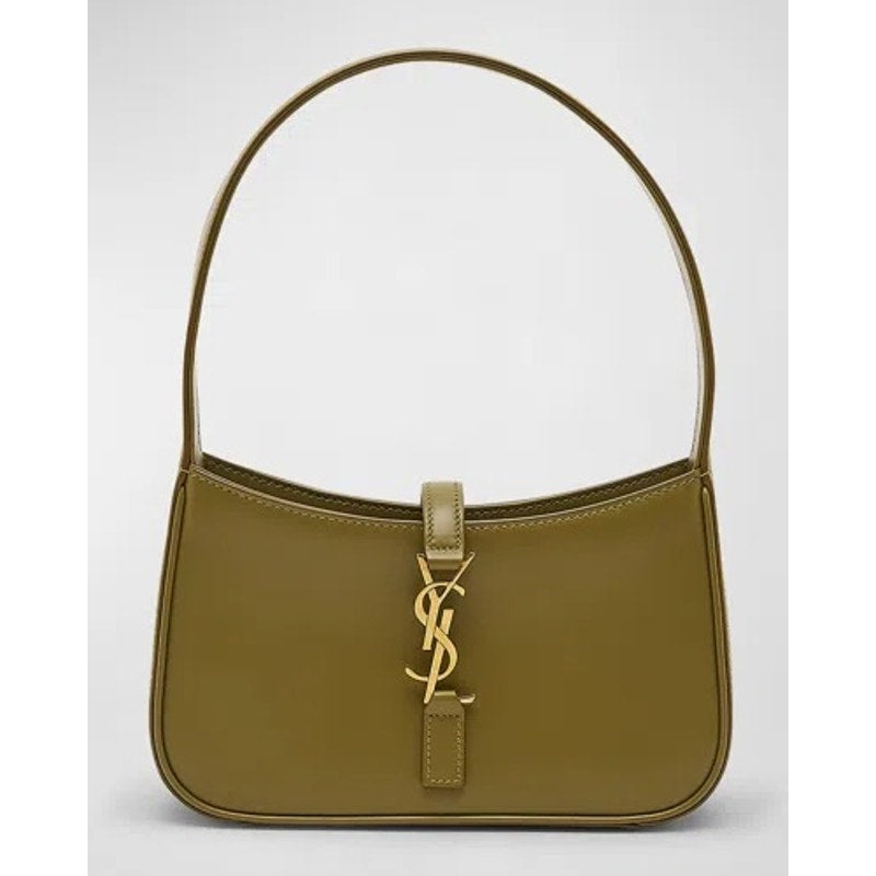 Saint Laurent Le 5 À 7 Mini YSL Shoulder Bag Smooth Leather Vert Olive | NWT