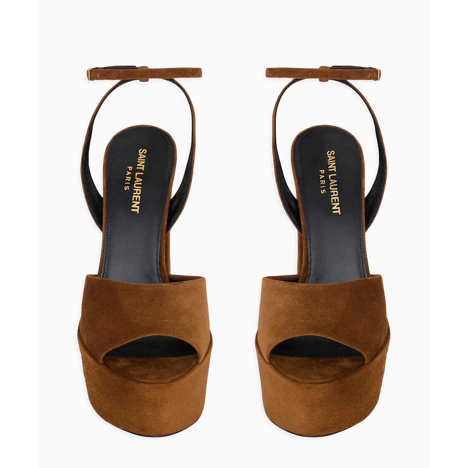 SAINT LAURENT JODIE PLATFORM SANDALS IN SUEDE LAND BNIB 39.5