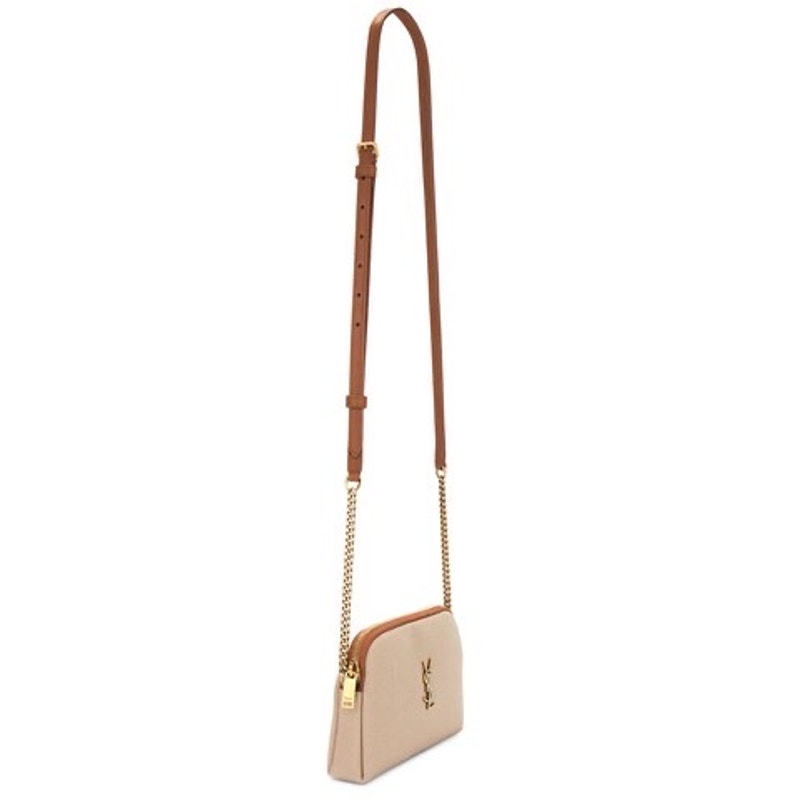 SAINT LAURENT Gaby Zipped Pouch Bag With Chain NWT