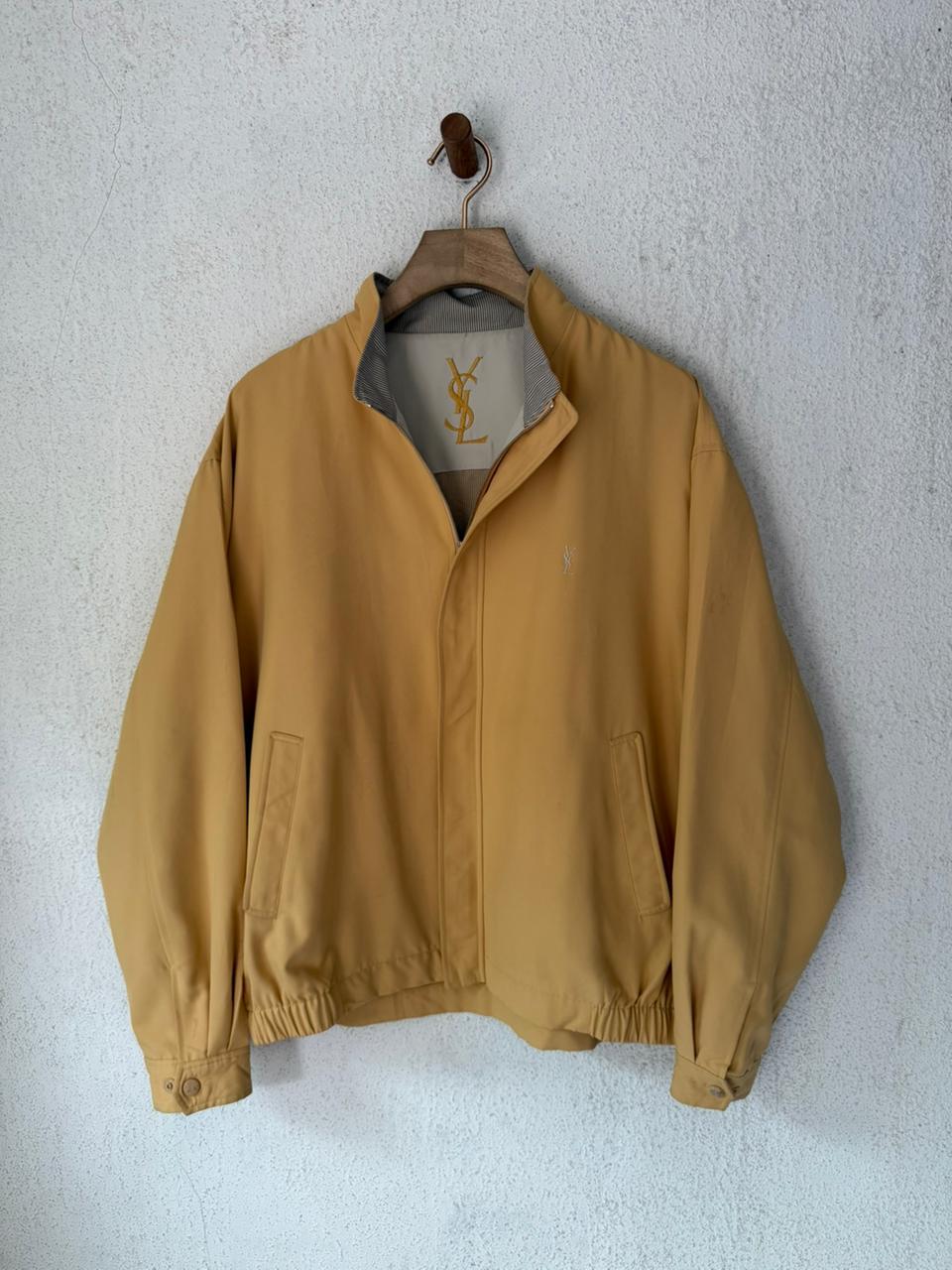 Saint Laurent Vintage Tan / Yellow Bomber Windbreaker
