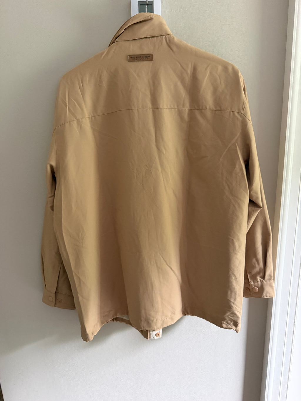 Yves Saint Laurent Vintage YSL Beige Windbreaker Bomber Jacket Size 100