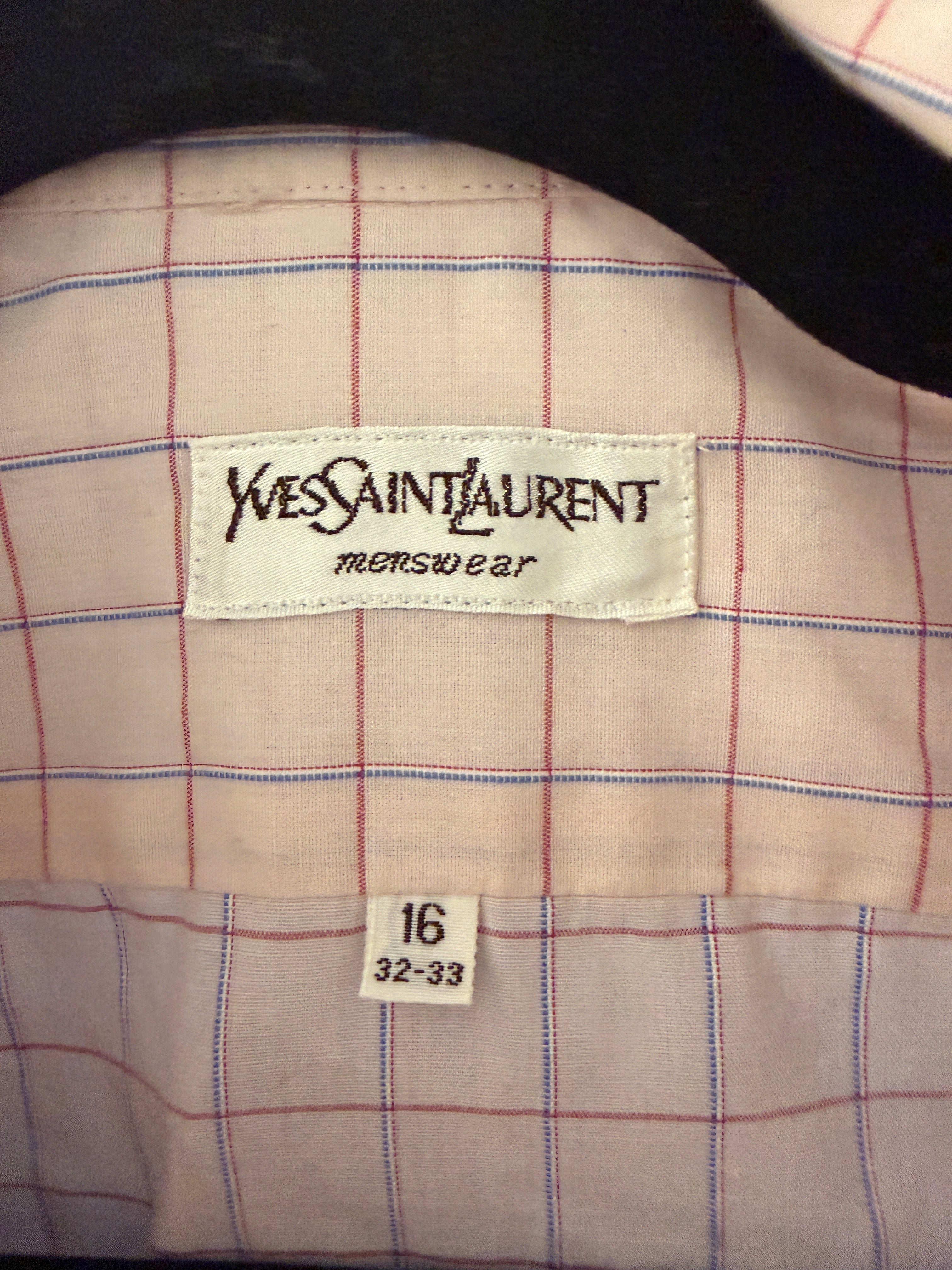 Saint Laurent Checkered Button Down