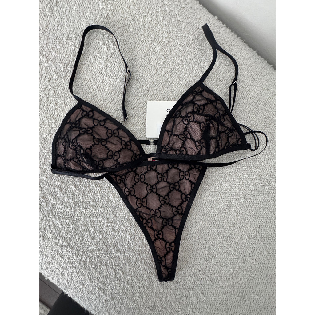 Gucci GG Tulle Lingerie Set Size XS NWT