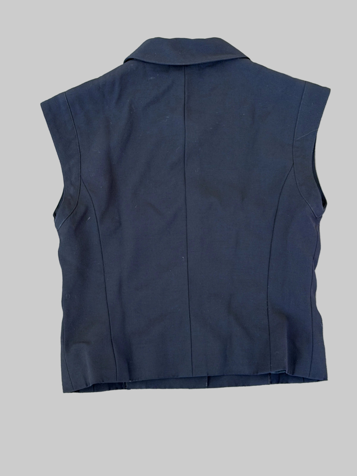 Chanel 1996 Crop Navy Vest