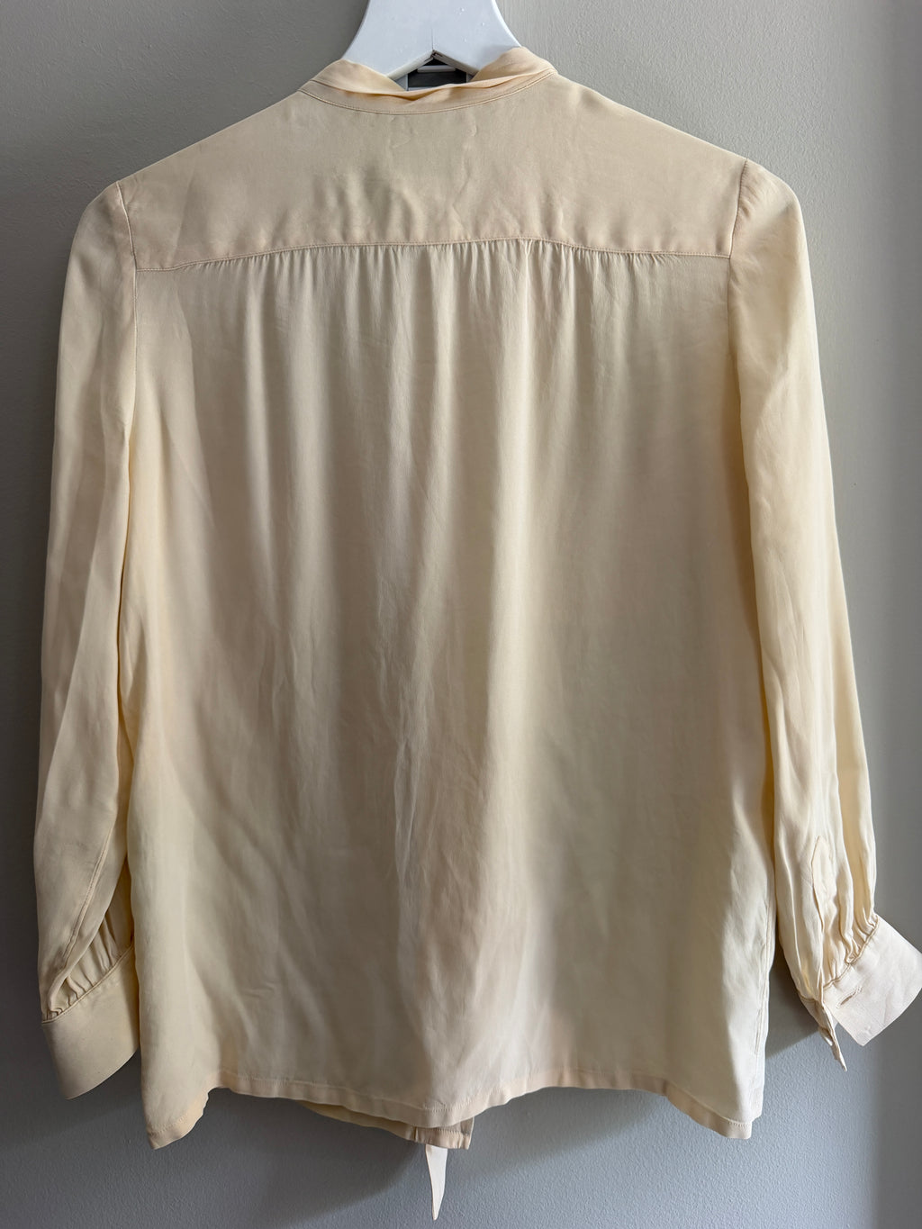Chanel CC Pocket Ivory Logo Blouse