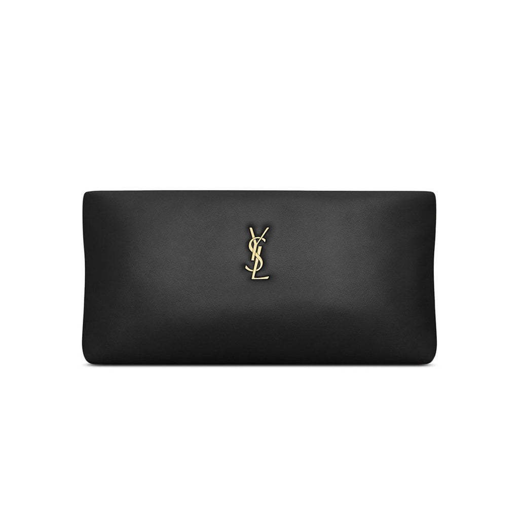 Saint Laurent Calypso Black Leather Pouch – New with Tags, Dust Bag