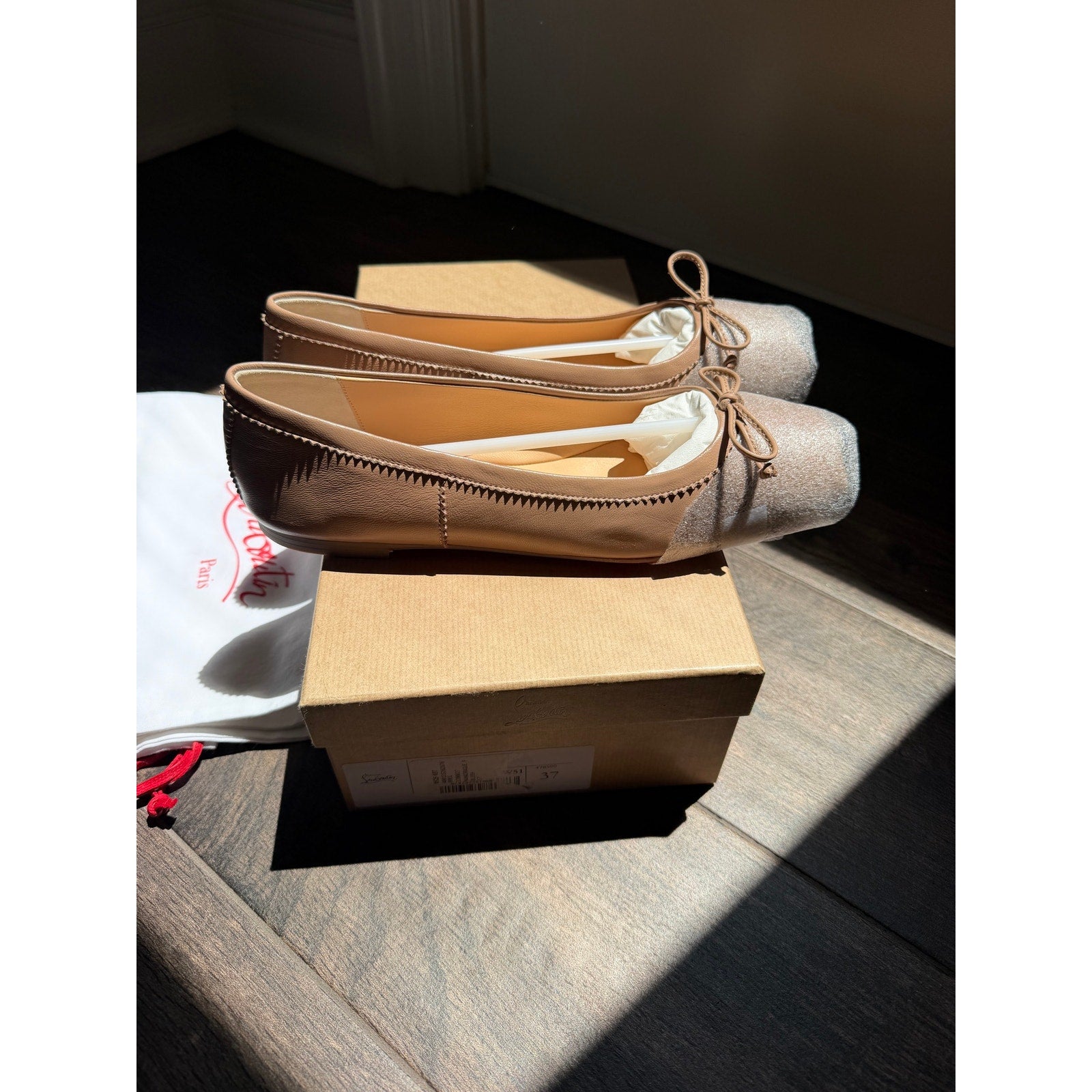 CHRISTIAN LOUBOUTIN Mamadrague leather ballet flats BNIB