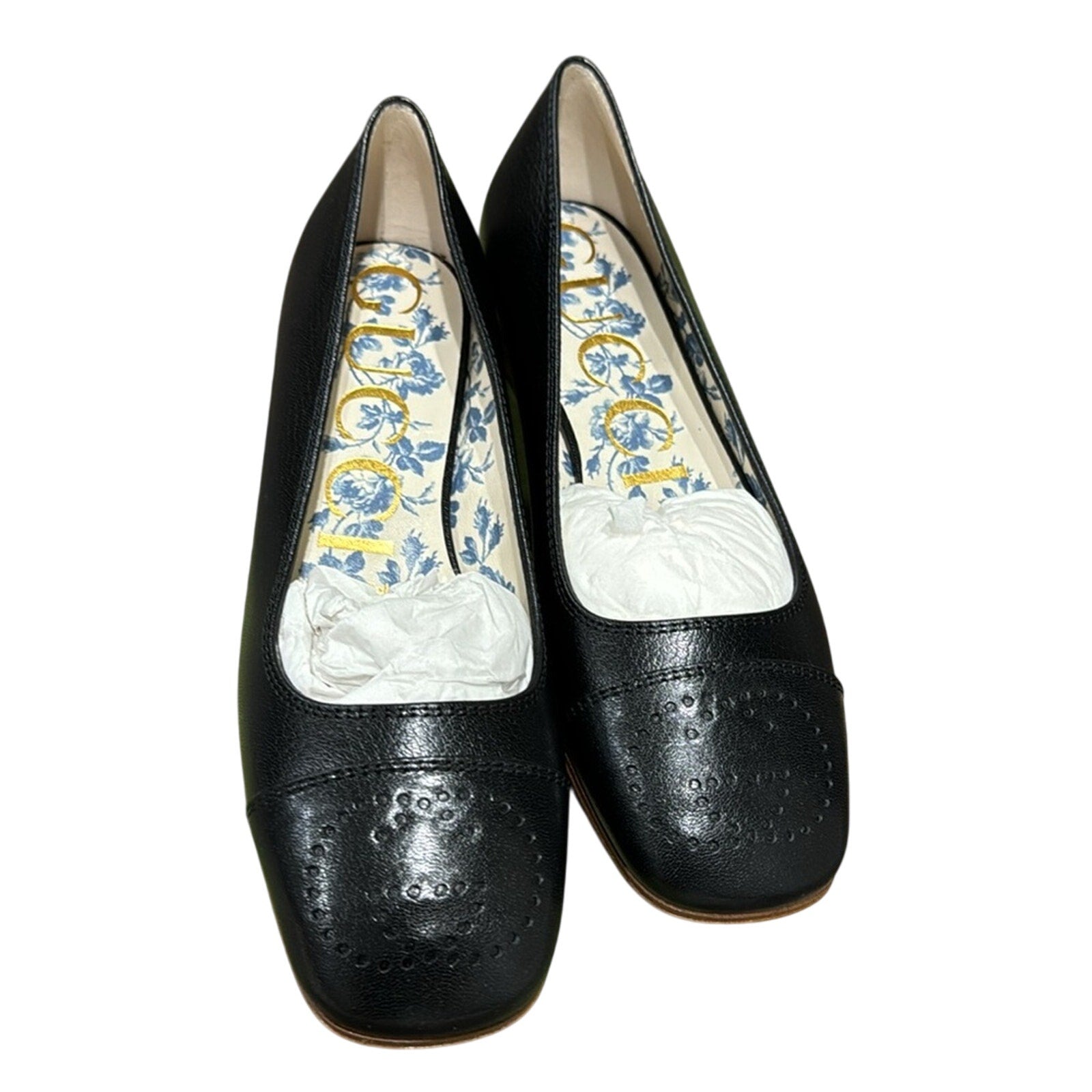 Gucci Hills Logo Ballet Interlocking G Flat (Women) BNIB 35