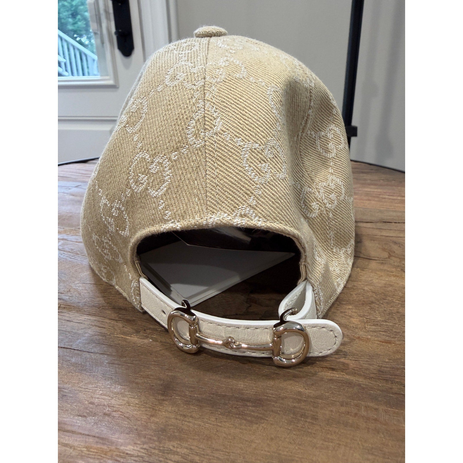 Gucci GG denim baseball hat with Horsebit Size Small (56 cm) NWT