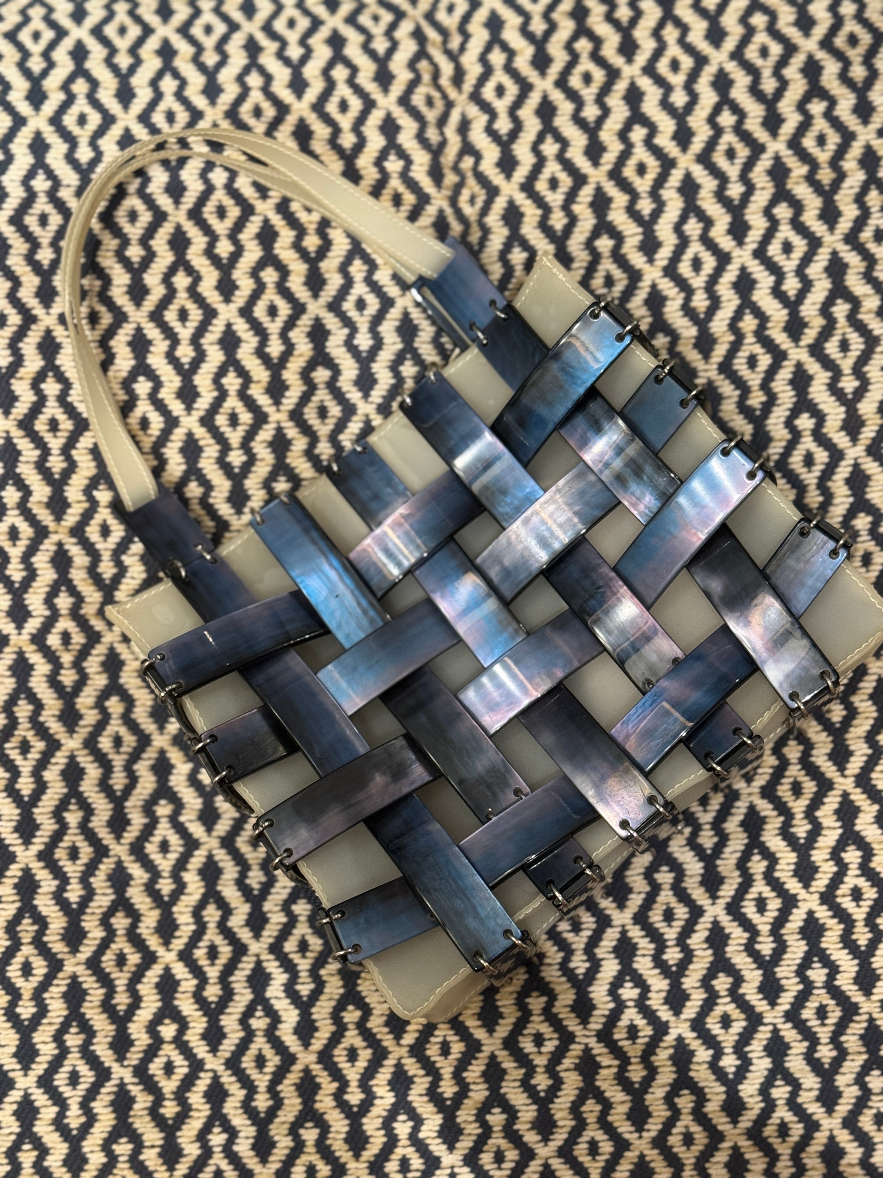 Bottega Veneta Mother of Pearl Top Handle Bag