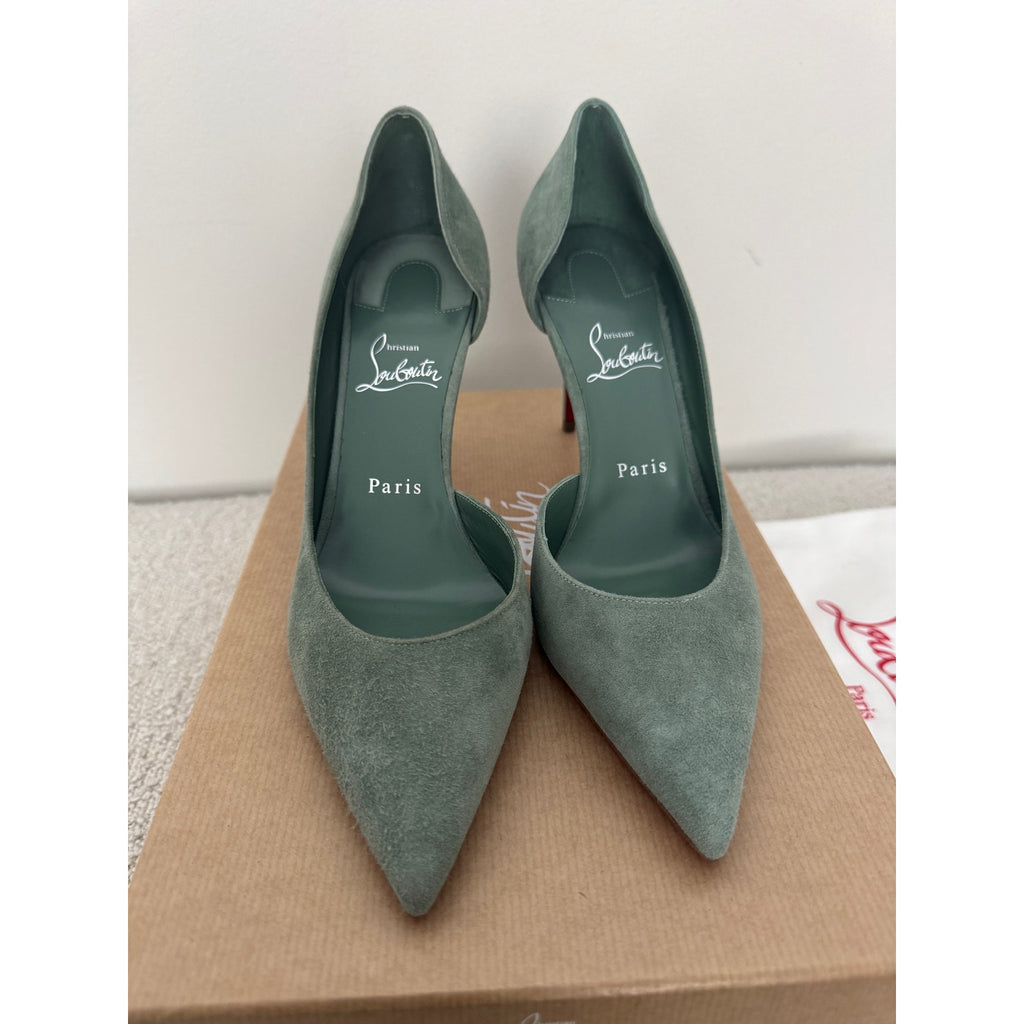 CHRISTIAN LOUBOUTIN Iriza 85 suede pumps size 39 BNIB