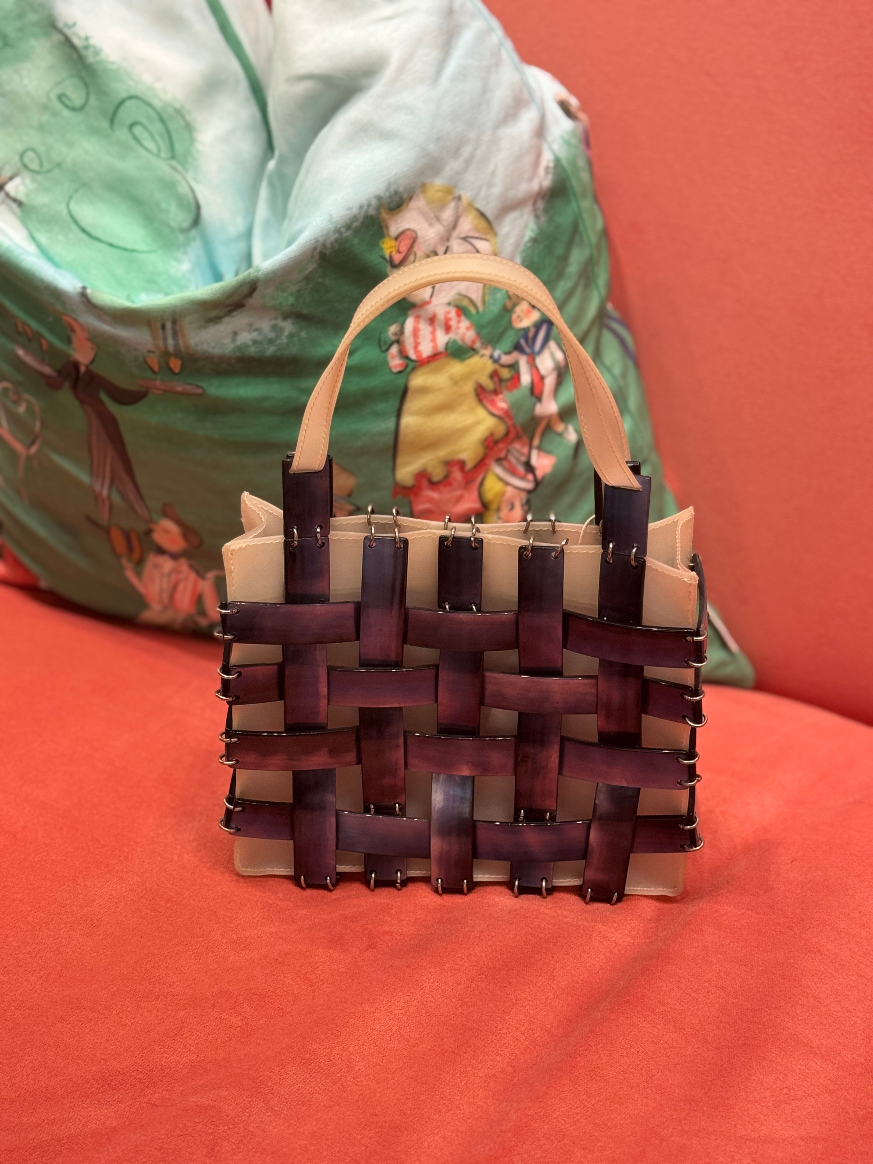 Bottega Veneta Mother of Pearl Top Handle Bag