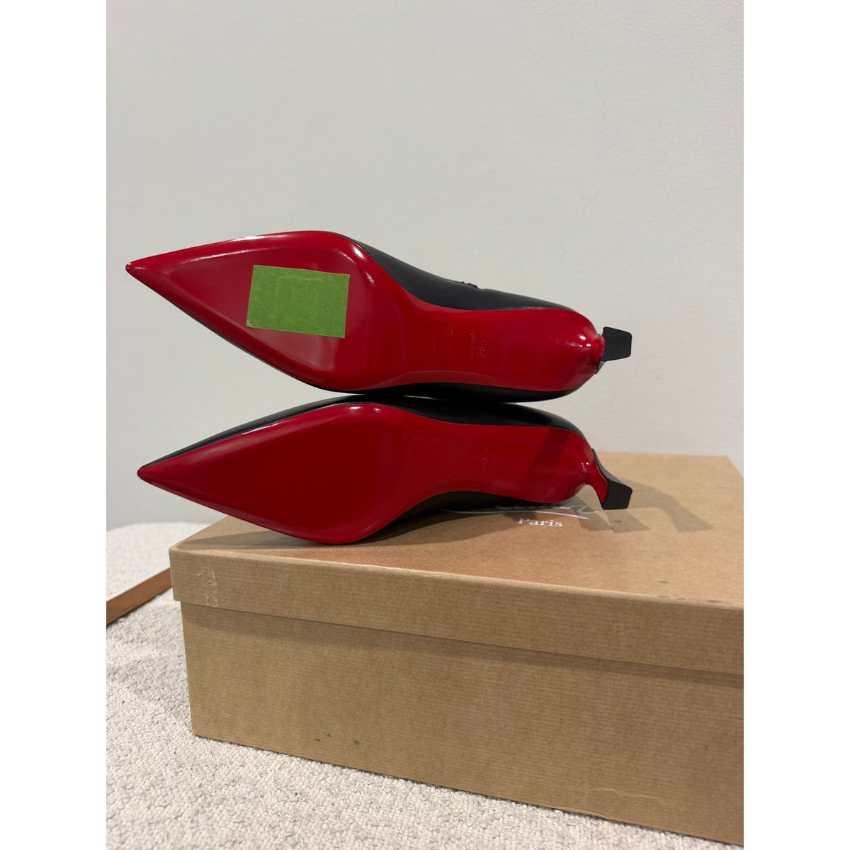 Christian Louboutin Condora Booty Black Calf Leather 55mm | New in Box 38.5