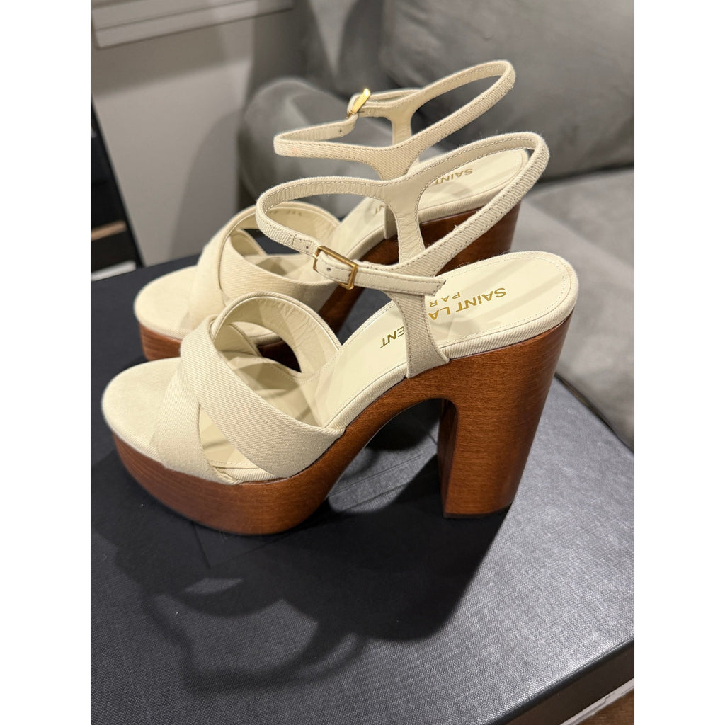 Saint Laurent Bianca Platform Sandal Size 36.5 BNIB