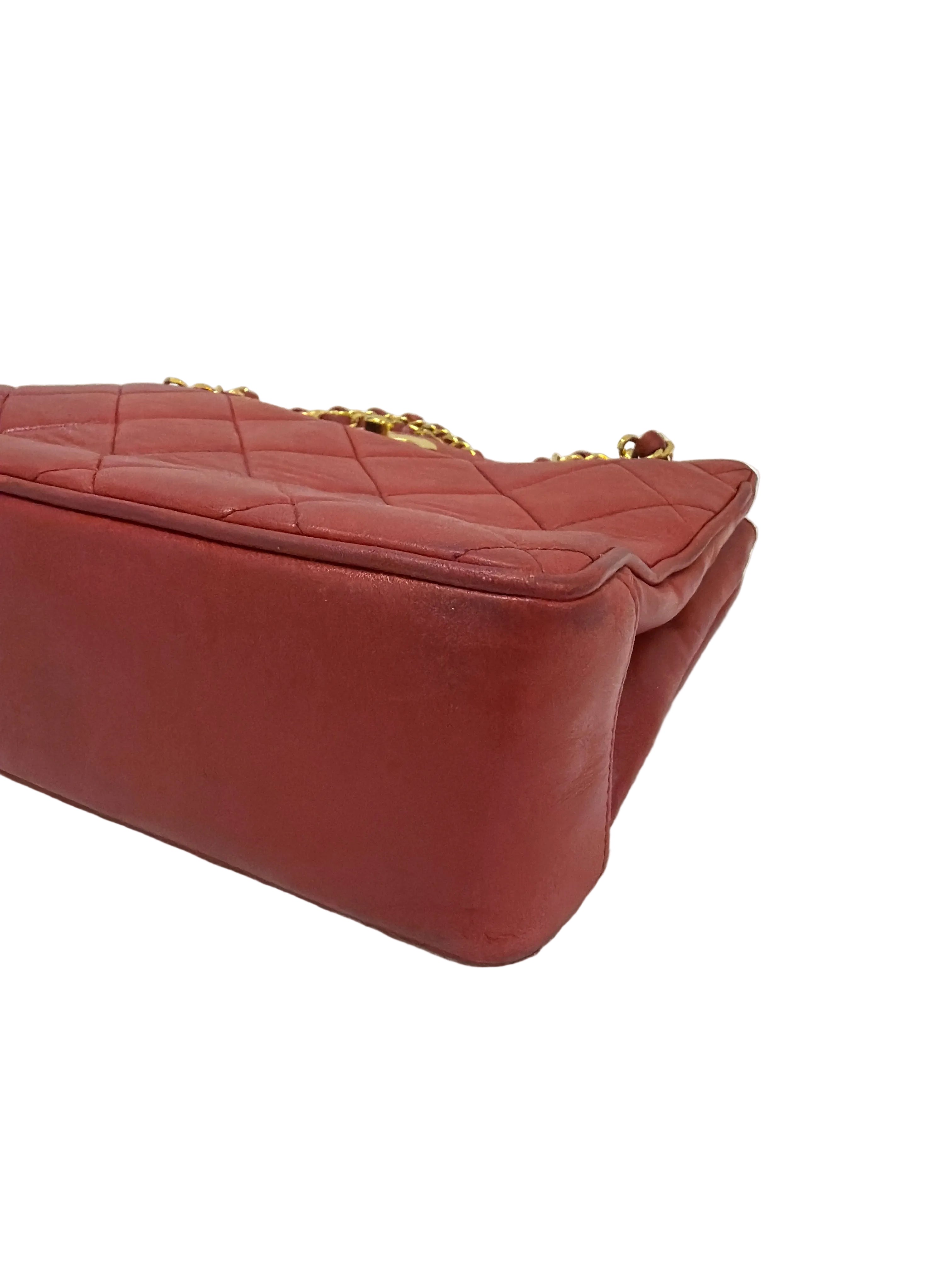 Chanel Red Maxi CC Tote 1994-1996