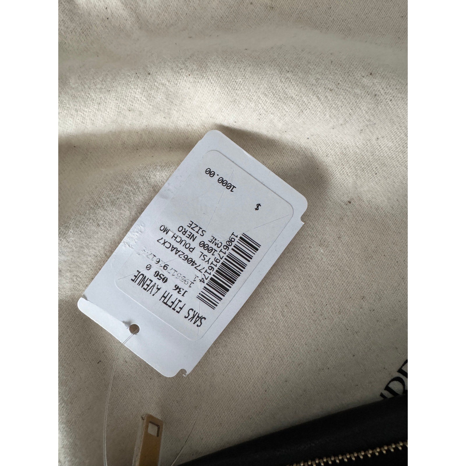 Saint Laurent Calypso Black Leather Pouch – New with Tags, Dust Bag