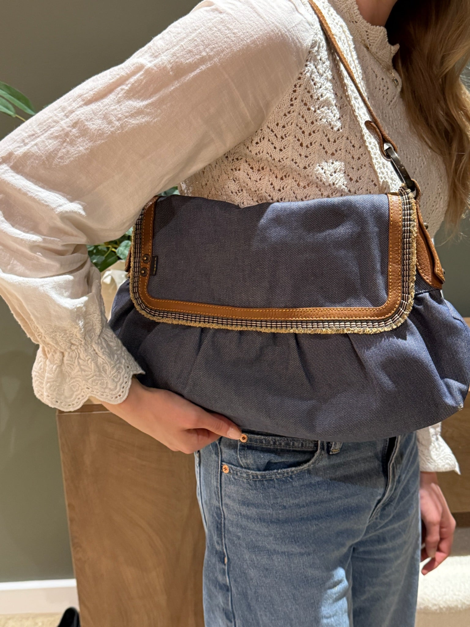 Fendi Denim Chef Bag