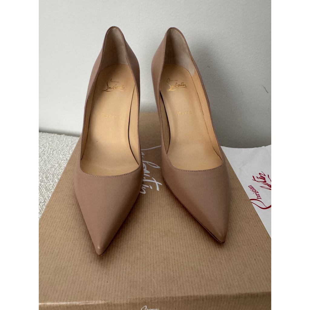 Christian Louboutin Apostrophy Nappa Leather 85mm Pumps Size 38.5 BNIB