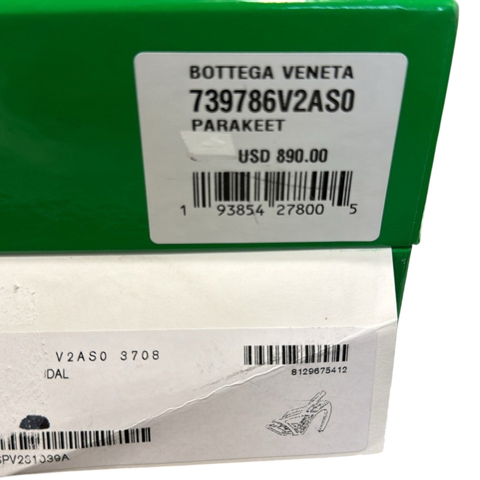 Bottega Veneta Jimbo Rubber Slingback Sandals Parakeet Green BNIB 38