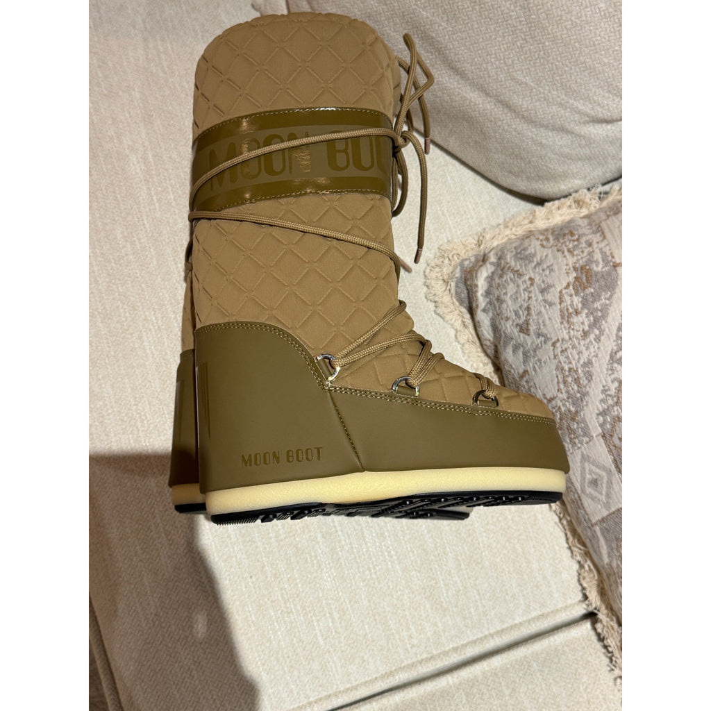 MOON BOOT Icon Quilt Boot Caramel BNIB EU 35/38
