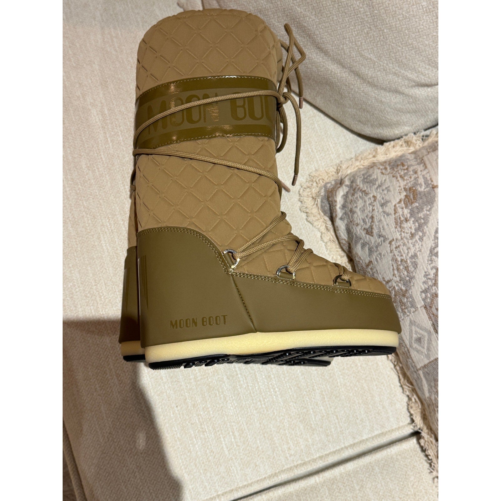 MOON BOOT Icon Quilt Boot Caramel BNIB EU 35/38