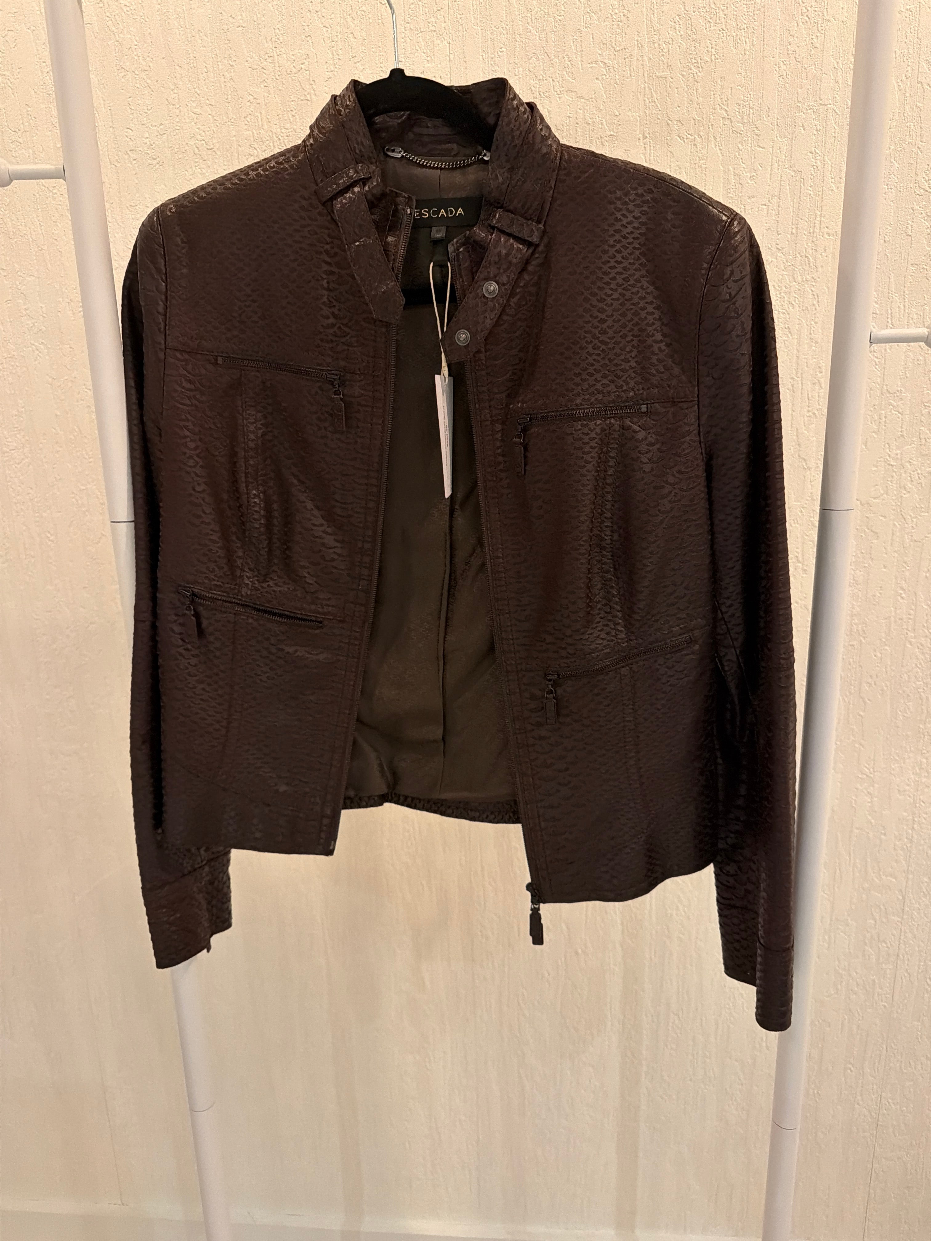 Escada Brown Biker Jacket