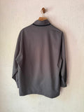 Yves Saint Laurent YSL Vintage Reversible Gray Black Bomber Windbreaker Jacket