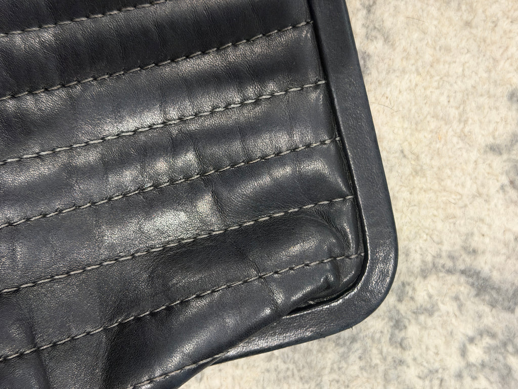 Chanel Black Vertical Quilted Mademoiselle Clutch 2005-2006