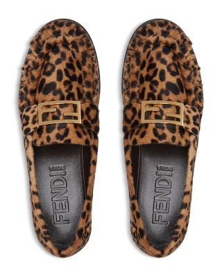 Fendi Leopard Loafer Size 38