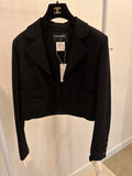 Chanel Black Silk Blazer