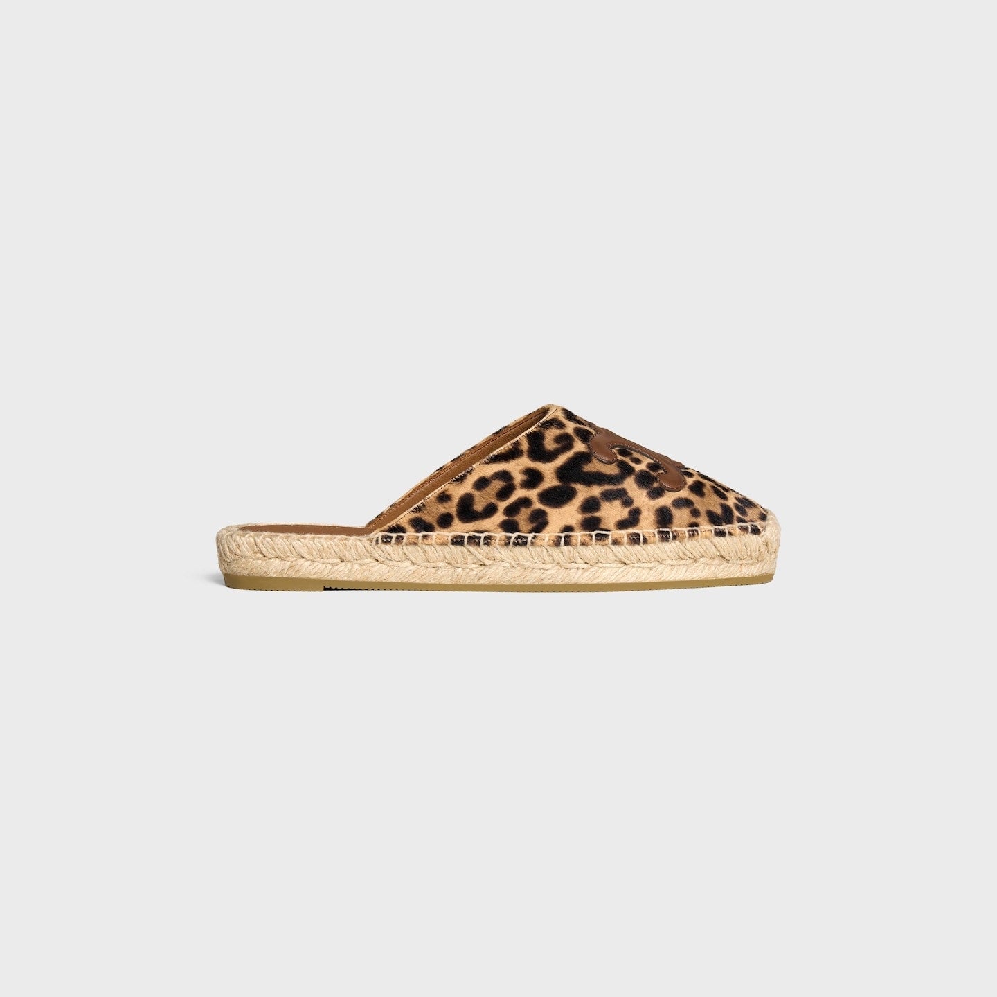Celine LES ESPADRILLES CELINE MULE IN Leopard Printed Hairy Calfskin Size 39 BNIB
