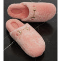 Gucci Horsebit Merino Wool Pink Mules Flat Slides Women’s Shoes Size 38