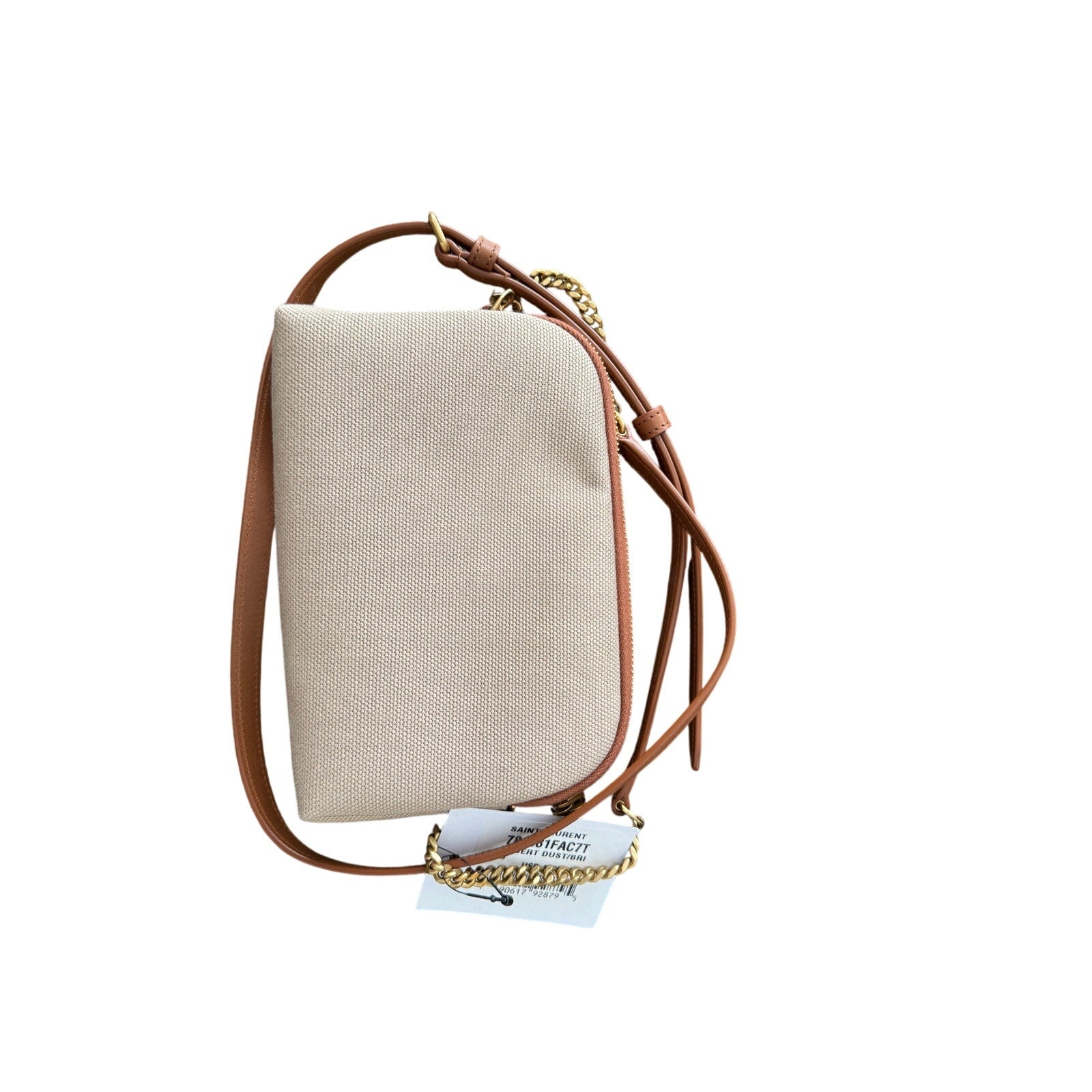 SAINT LAURENT Gaby Zipped Pouch Bag With Chain NWT