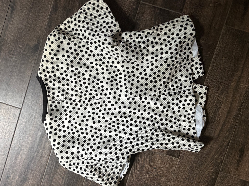 Christian Dior Polka Dot short sleeve blazer