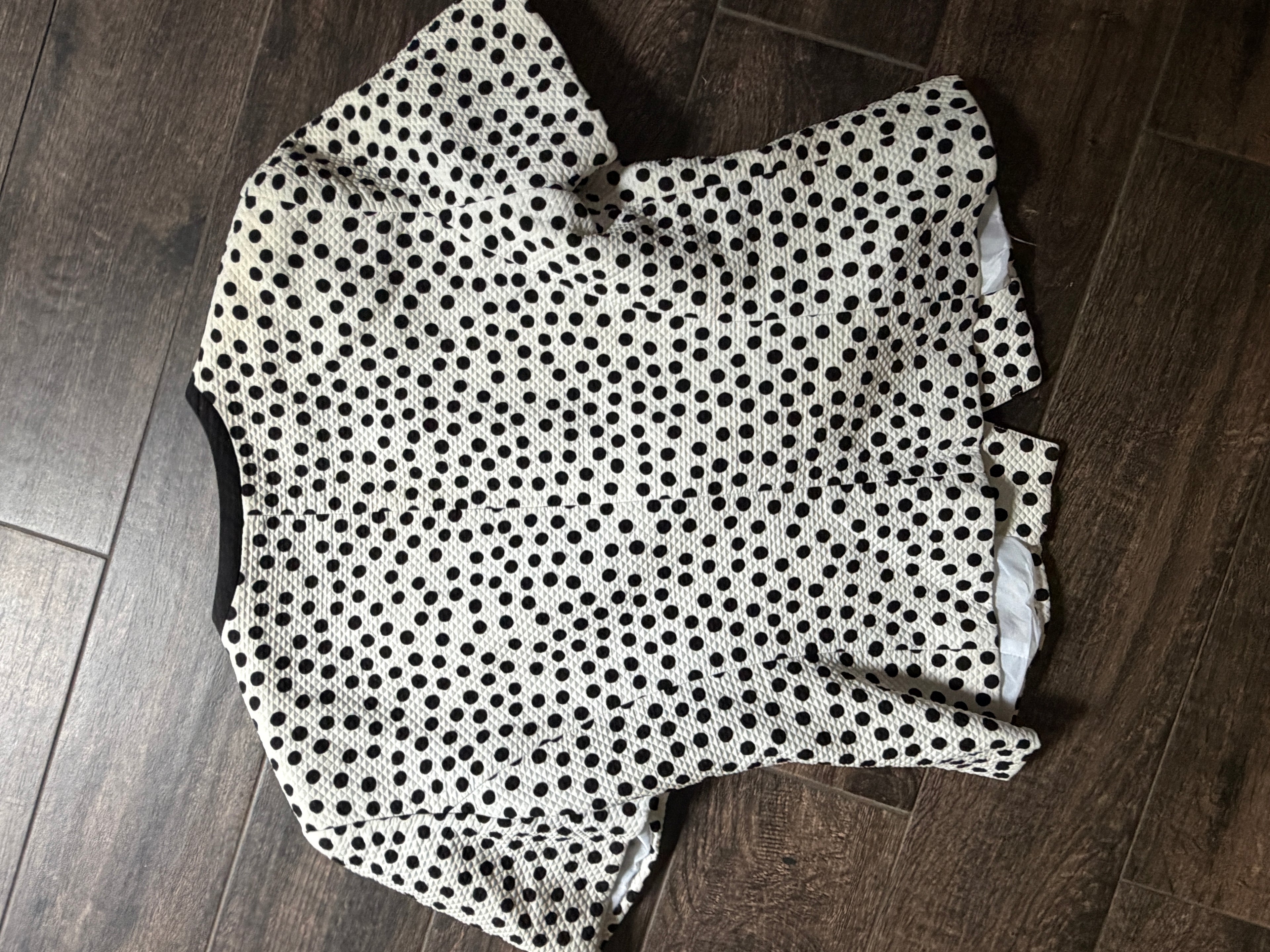 Christian Dior Polka Dot short sleeve blazer