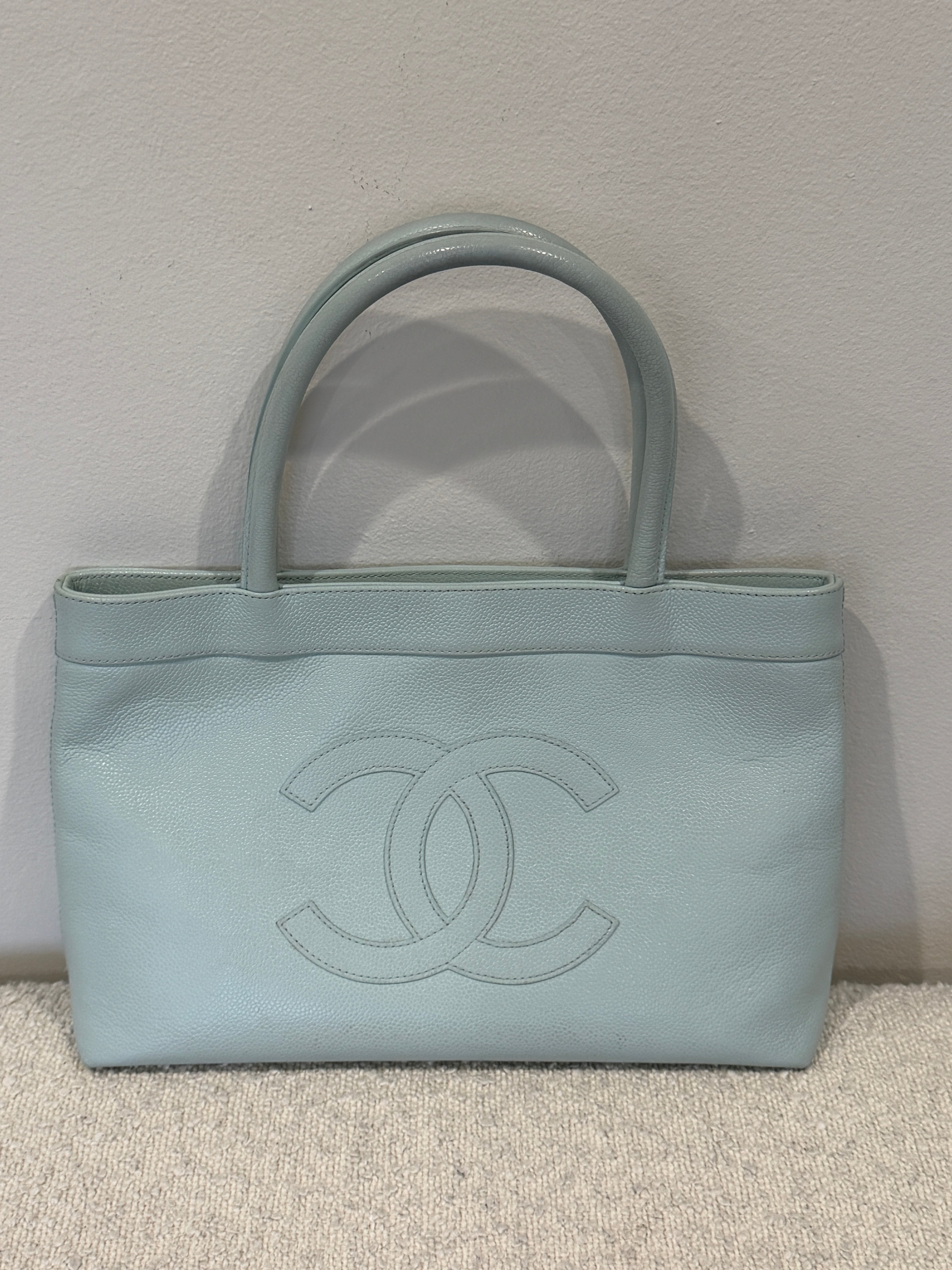 Chanel Blue Caviar CC Timeless Tote