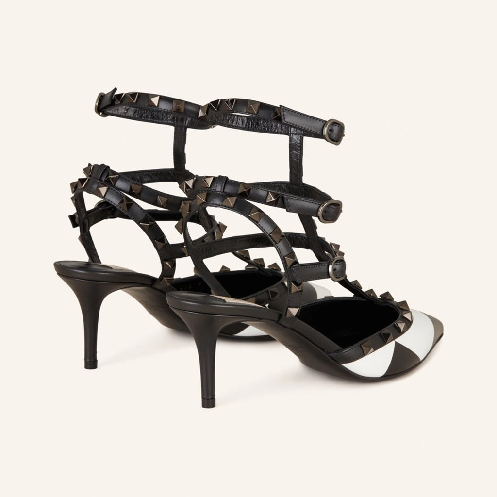 VALENTINO GARAVANI Rockstud 65 checked leather pumps BNIB 40