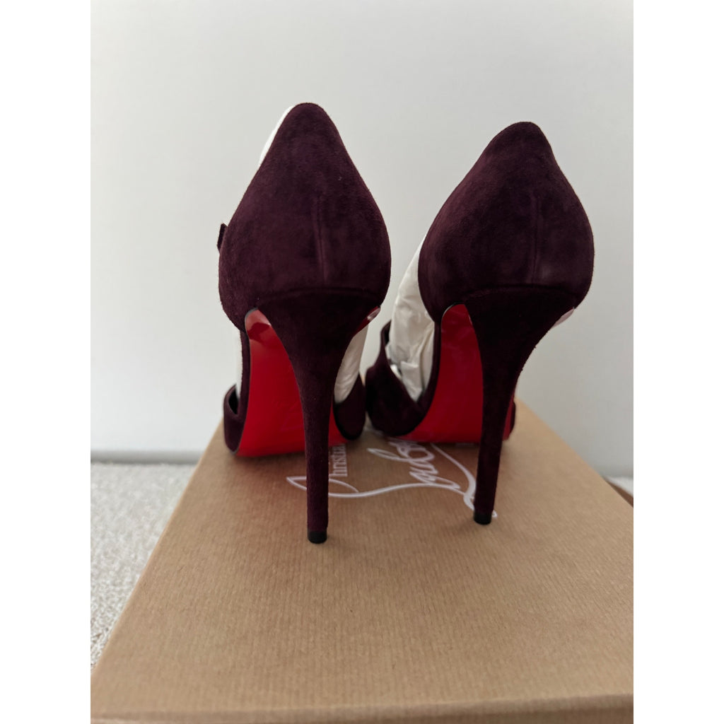CHRISTIAN LOUBOUTIN
Miss Ziggyta 100 suede pumps BNIB 37.5