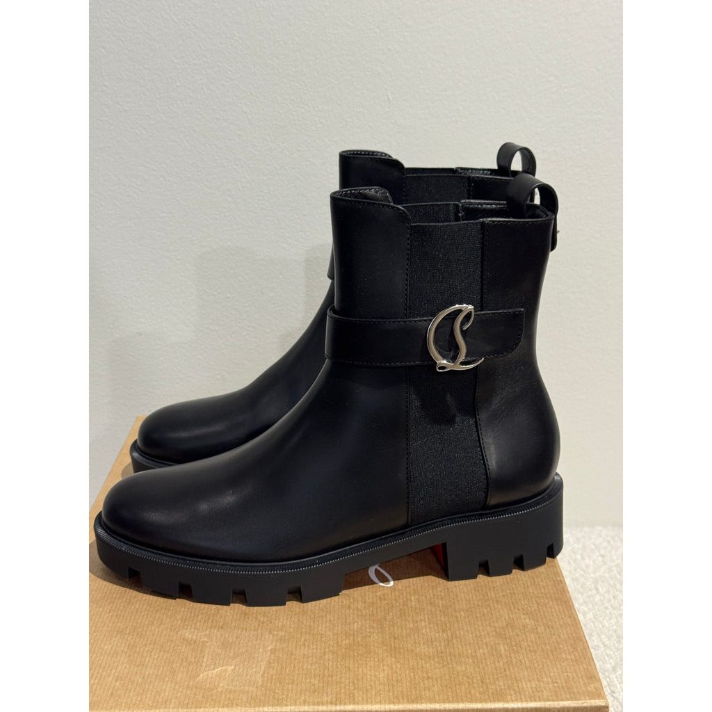 CHRISTIAN LOUBOUTIN CL Chelsea black ankle boots BNIB Size 40