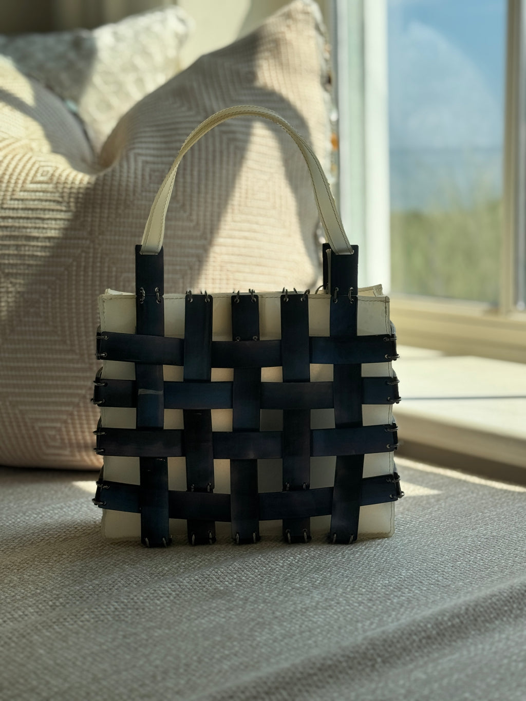 Bottega Veneta Mother of Pearl Top Handle Bag