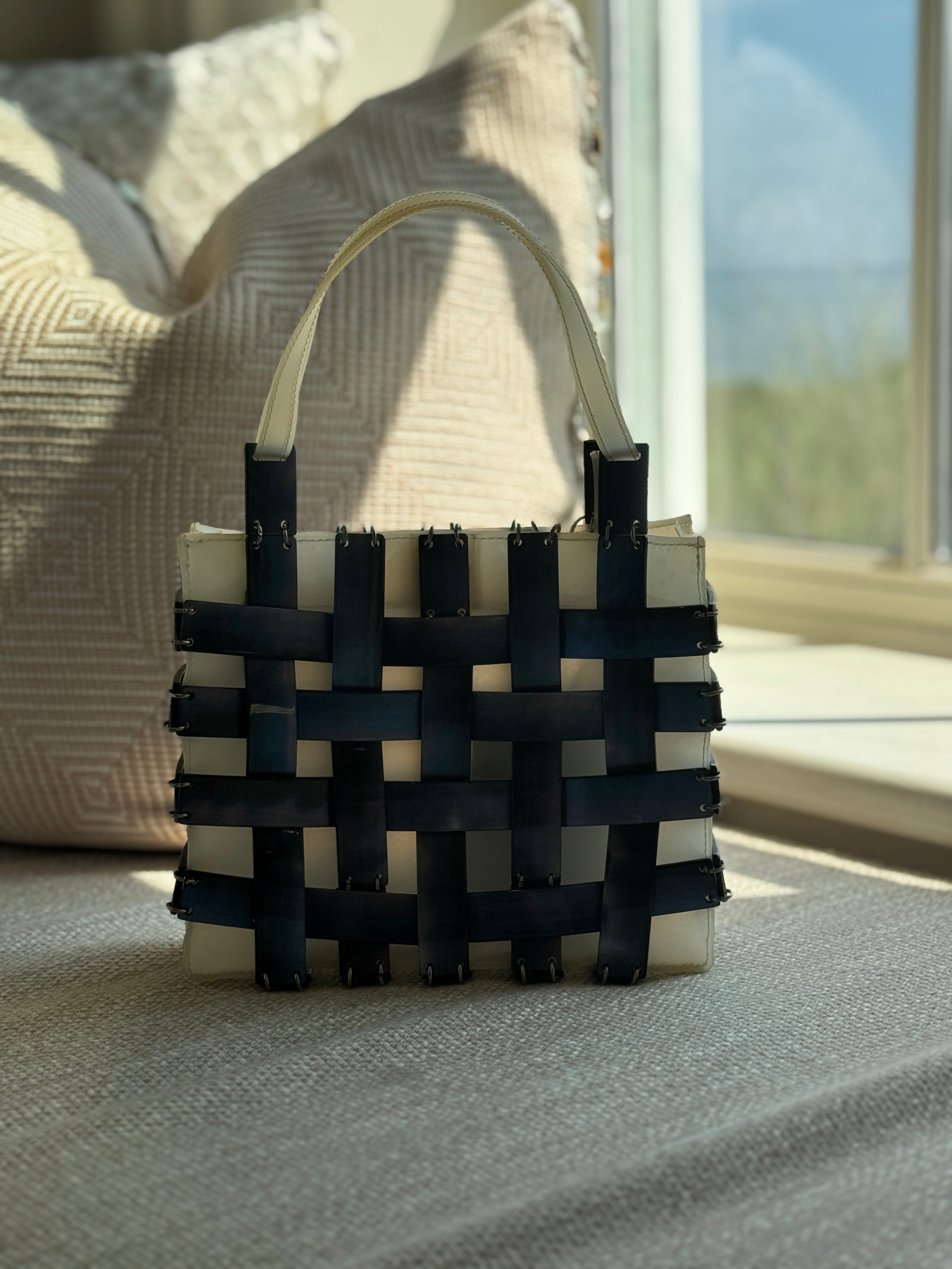 Bottega Veneta Mother of Pearl Top Handle Bag
