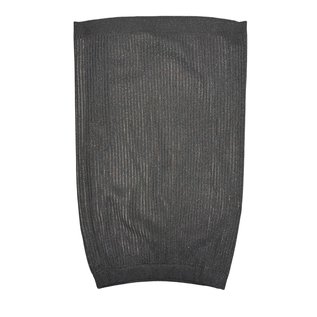 Gucci Black Rib Stitch Viscose Lame Skirt Size Small NWT