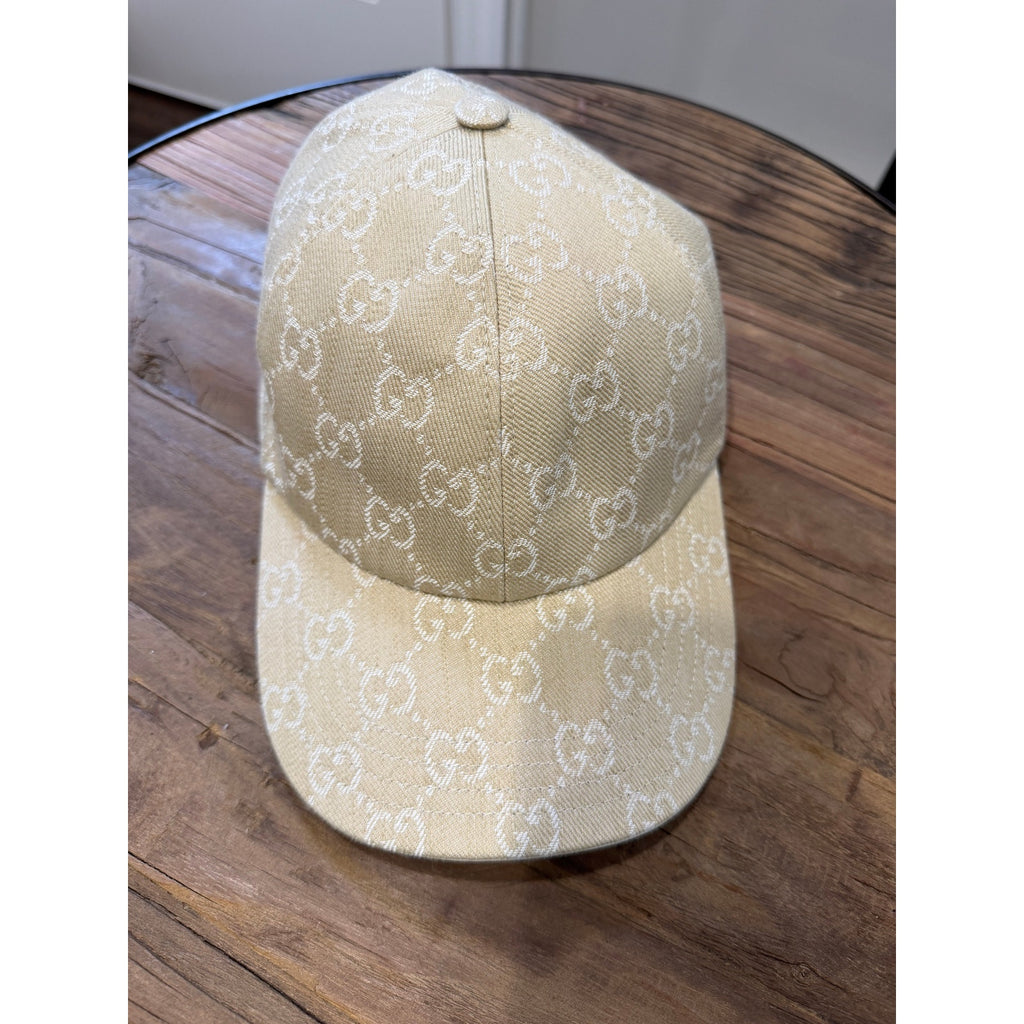 Gucci GG denim baseball hat with Horsebit Size Medium (57cm)