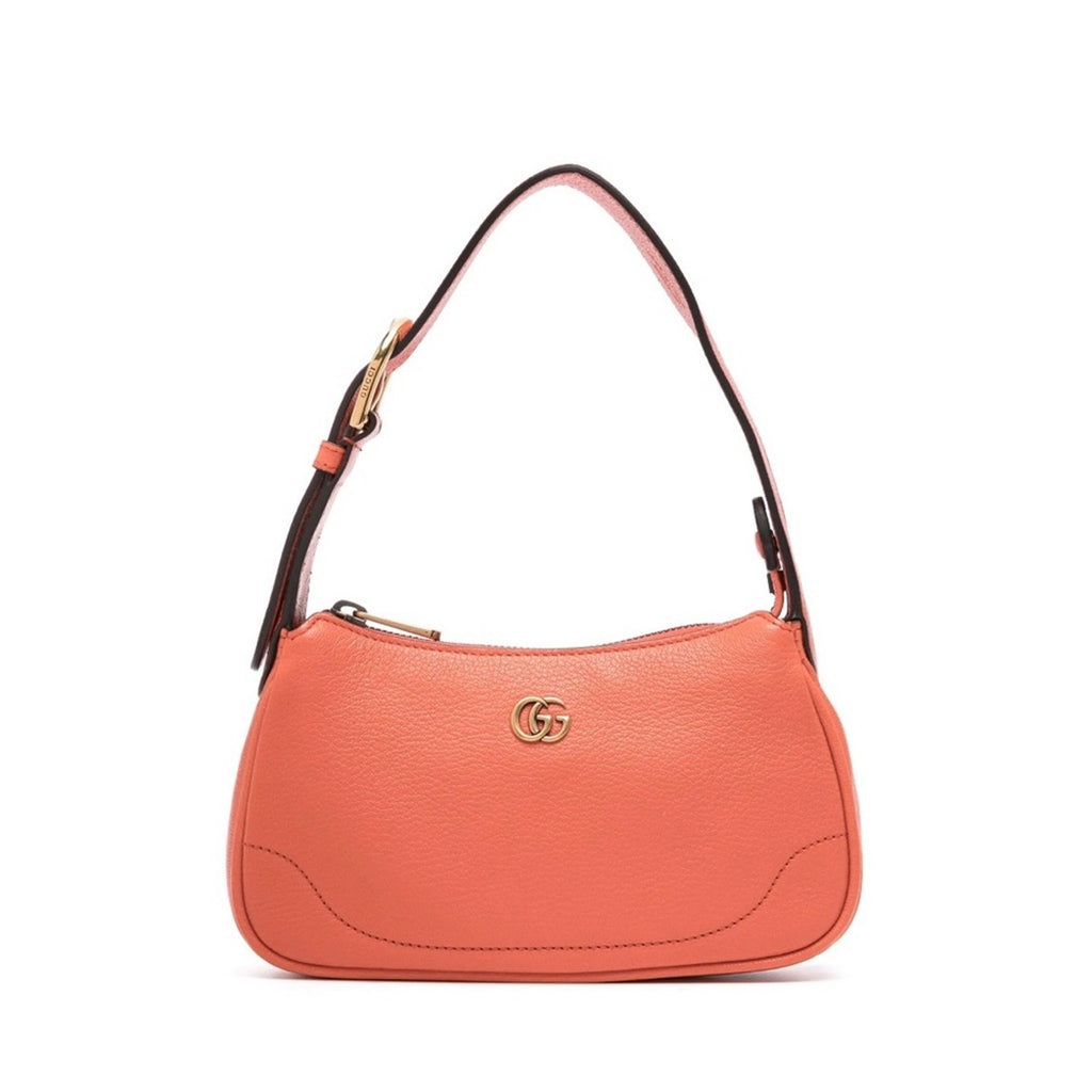 Gucci Mini Aphrodite Tote Bag in Carrot Orange Leather NWT