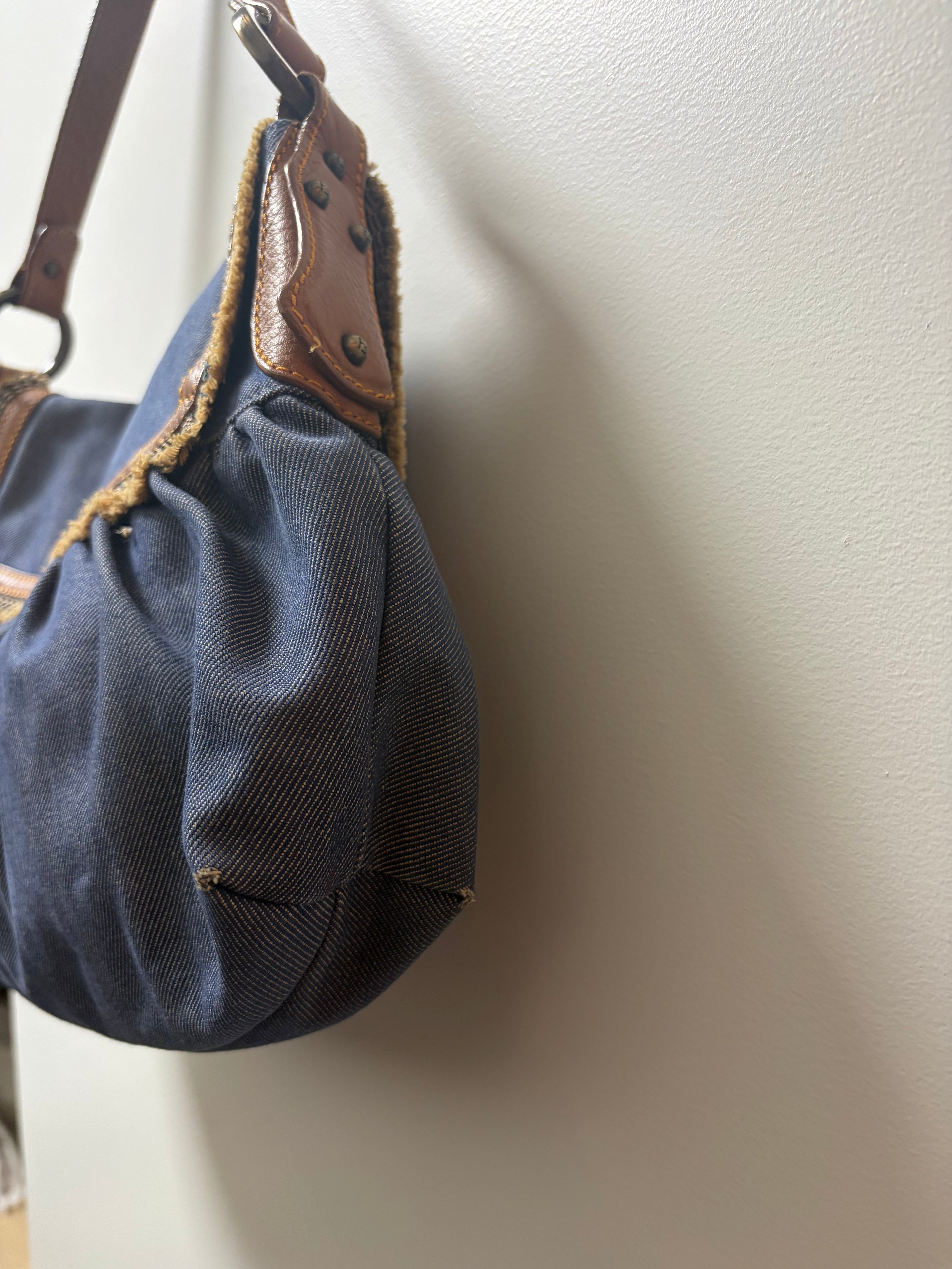 Fendi Large Denim Chef Baga