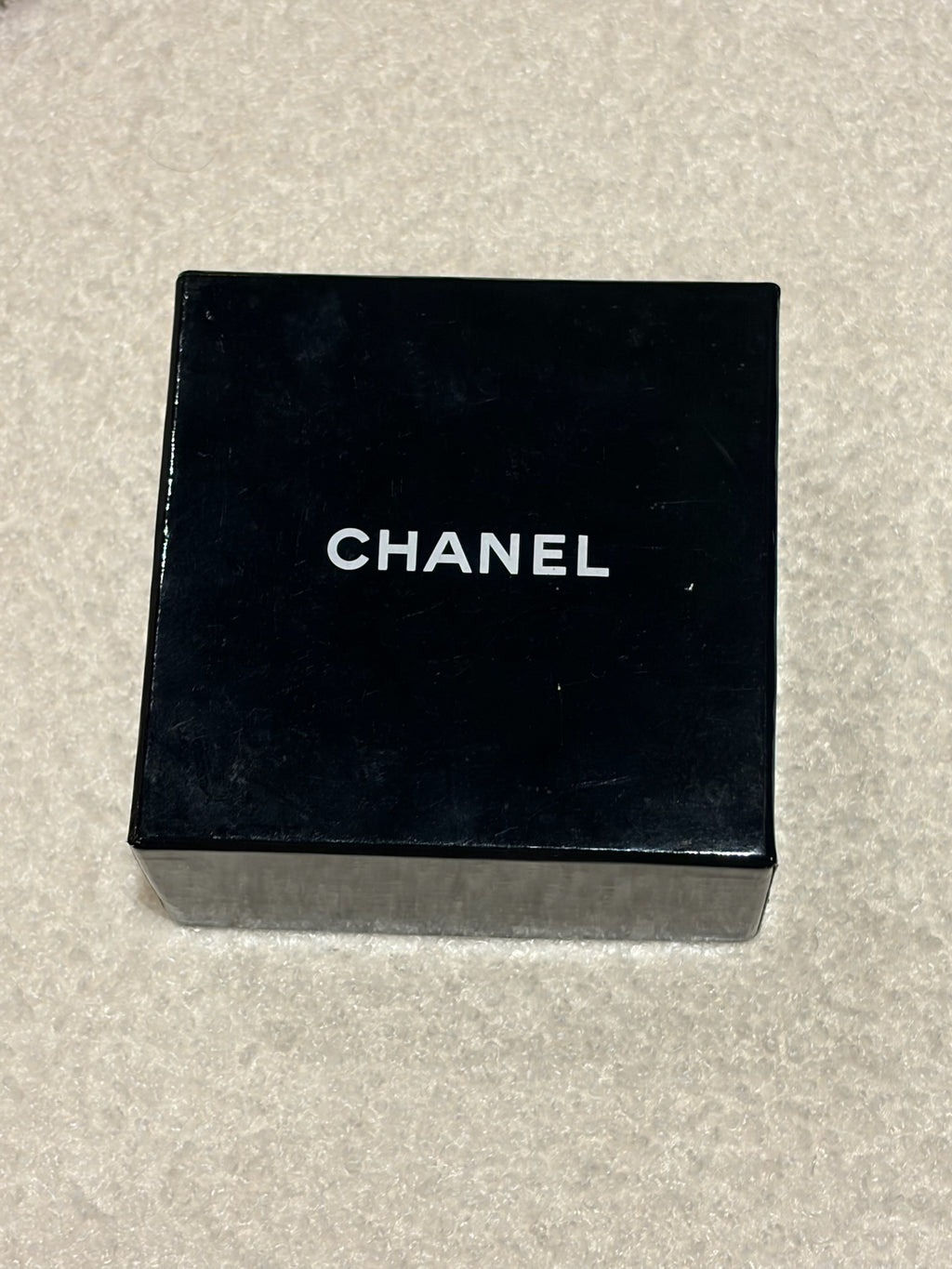 Chanel Leather Woven Chain Strap Necklace Belt Gold Tone Black Leather Medallion Charm