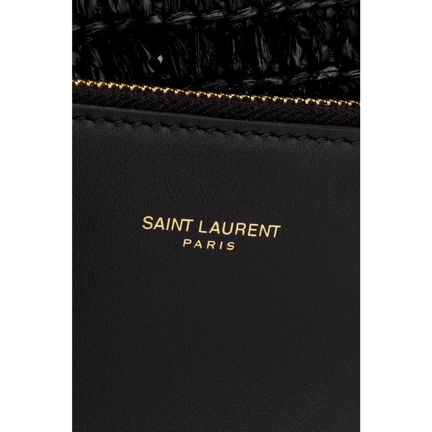 Saint Laurent Small Le 5 A 7 Hobo Crochet Leather Bag Black NWT