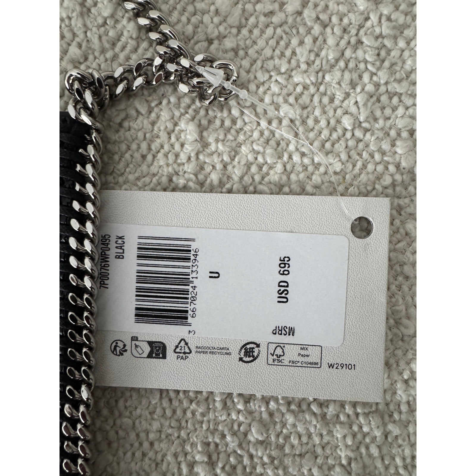 STELLA MCCARTNEY FALABELLA CHAIN STRAP SHOULDER BAG NWT