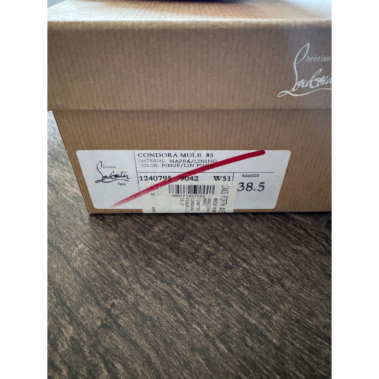 CHRISTIAN LOUBOUTIN Condora 85 leather mules BNIB 38.5