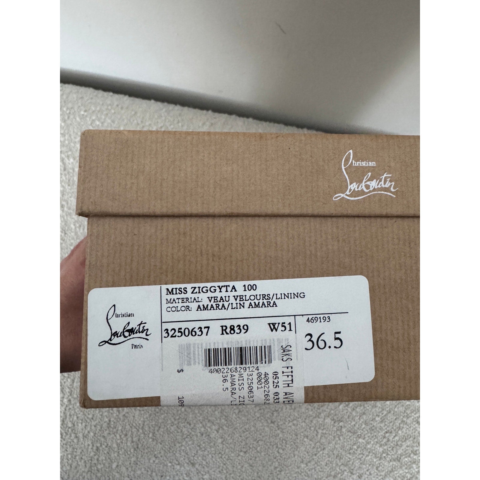 CHRISTIAN LOUBOUTINMiss Ziggyta 100 suede pumps BNIB 36.5